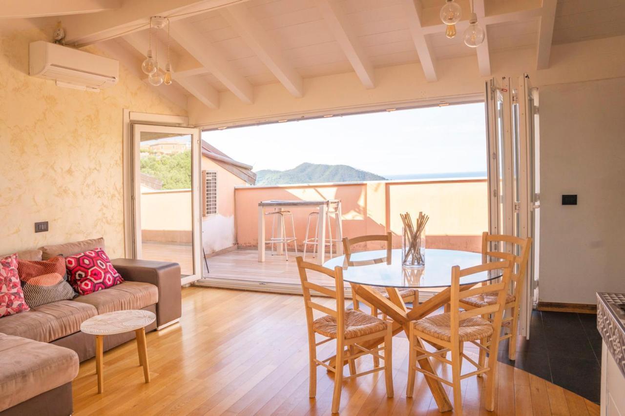 Apartamento 016 - Casa Tranquilla Vista Mare, Pace E Natura - 10 Minuti Dalla Spiaggia Sestri Levante Exterior foto